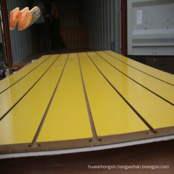 15mm melamine slatwall mdf board for display